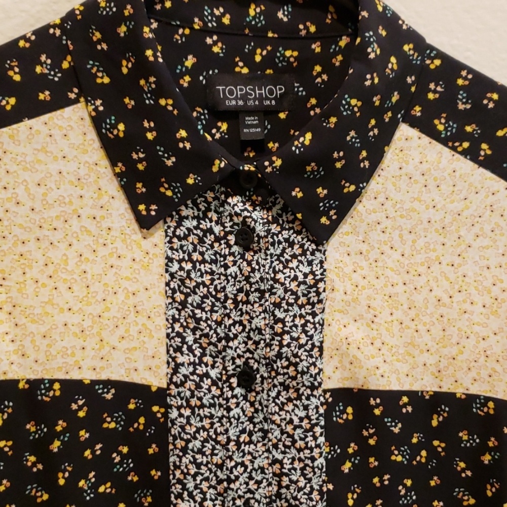 Topshop floral shirt